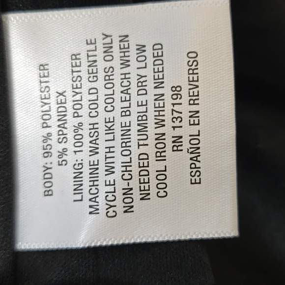 Elegant Black Studded Faux Wrap Dress In Size XS - Picture 11 of 11